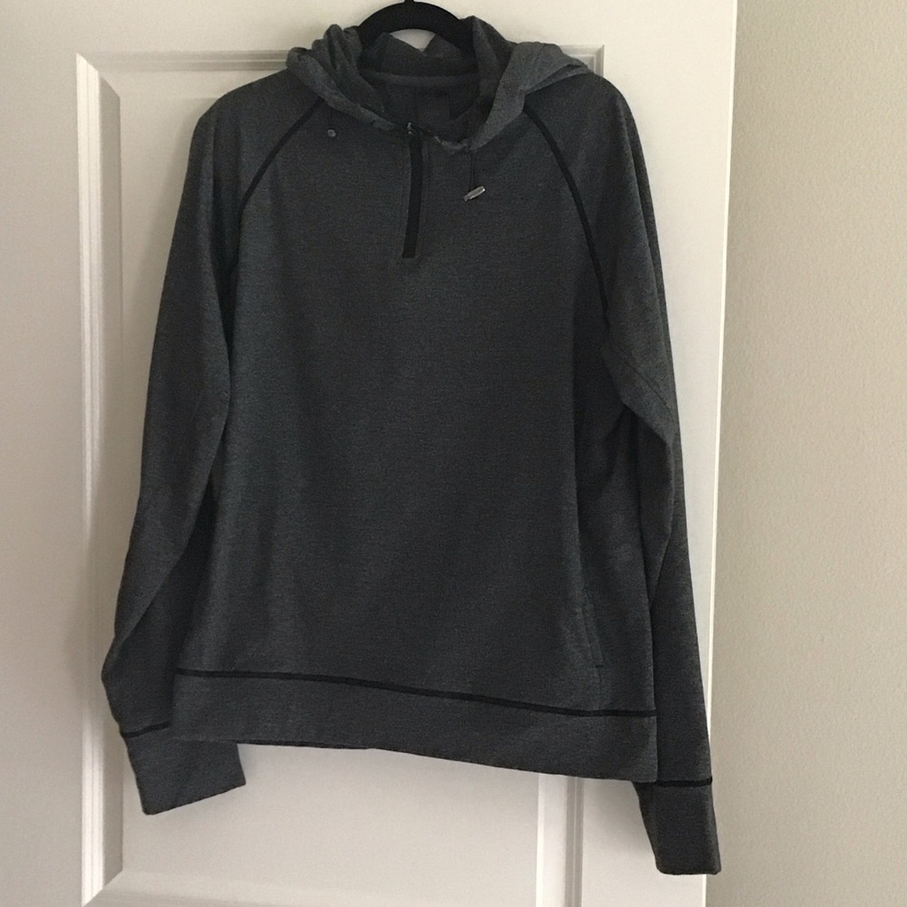 90 Degree By Reflex Charcoal Zip-Up Hoodie